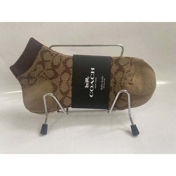 NWT COACH Signature Ankle Length Socks Style No. C9136 (2 Pairs) - Picture 1 of 2